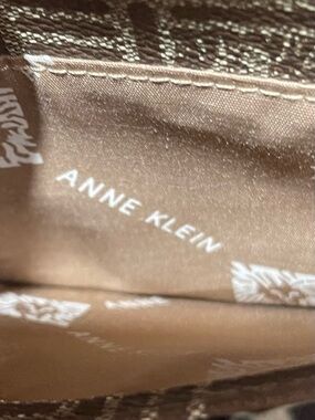 Anne Klein Crossbody / “Tile Lion”/ Jacquard Fabric / Vegan leather/ Lion Head